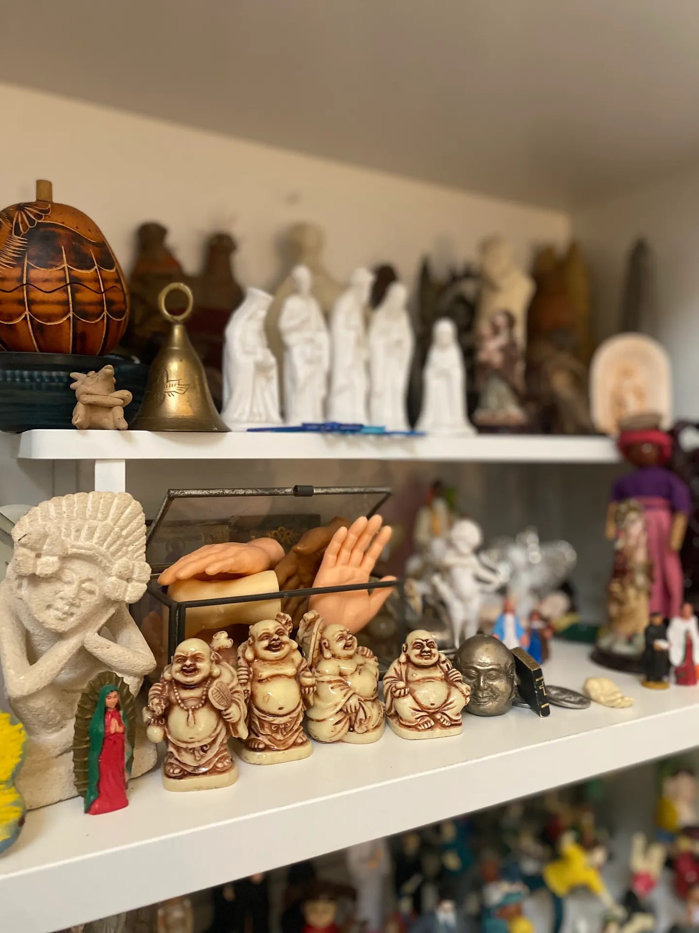 Sandplay miniatures collection at Sil Machado office in Petaluma
